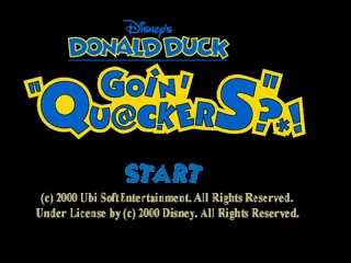 Donald Duck - Goin' Quackers (USA) (En,Fr,De,Es,It) Title Screen